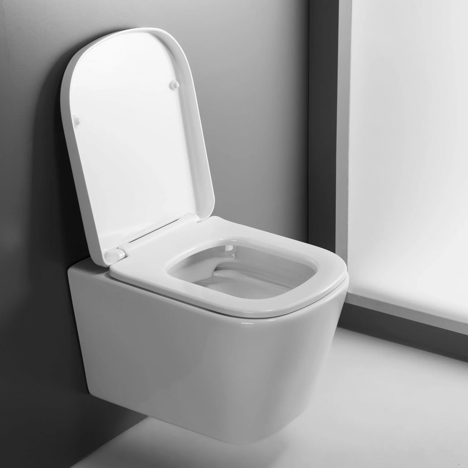 Kronenbach Cube Wand-WC kompakt, spülrandlos Komplettset Bild 4