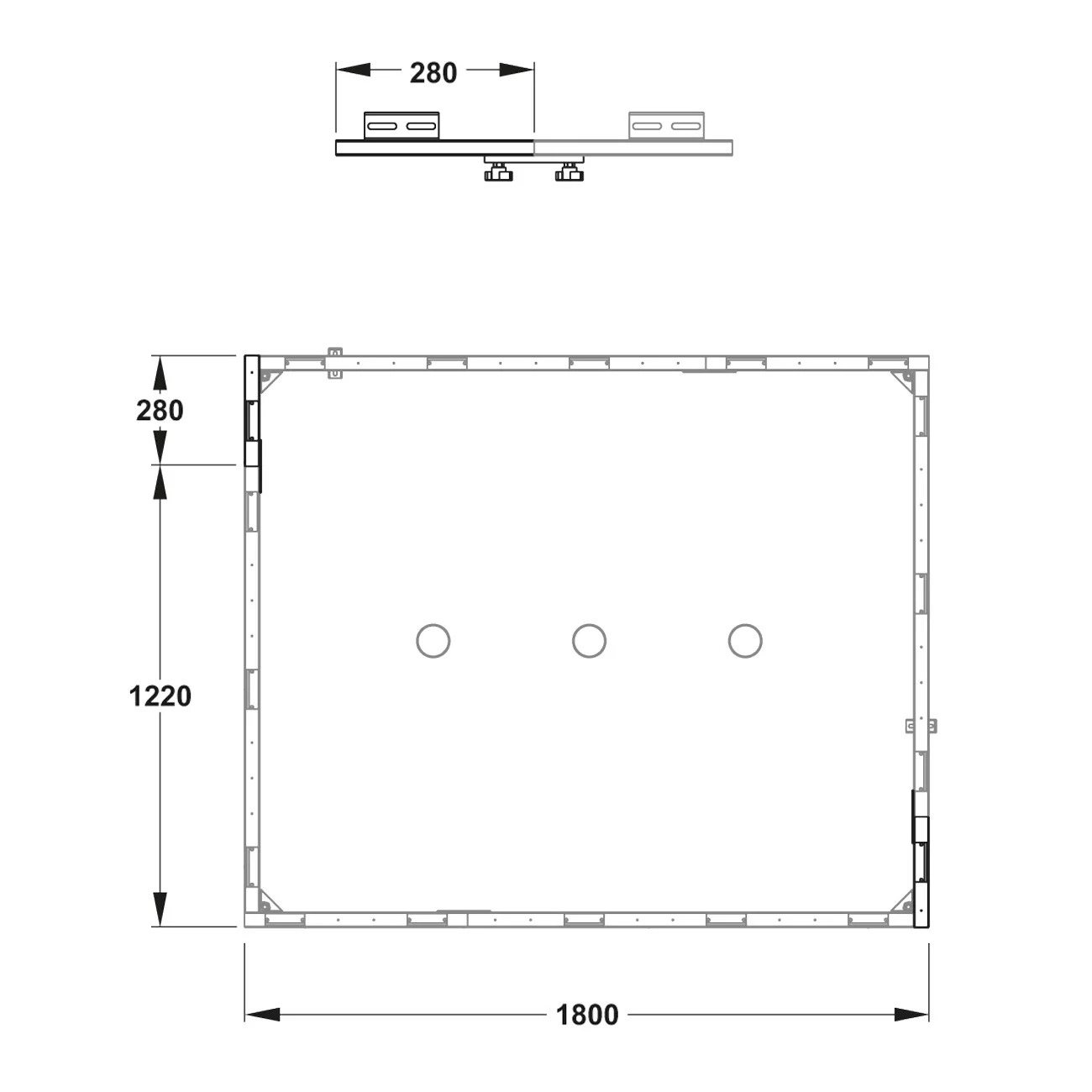 MEPA Profilverlängerung zu MR SF 120/180 und Mineralguss XL Bild 2