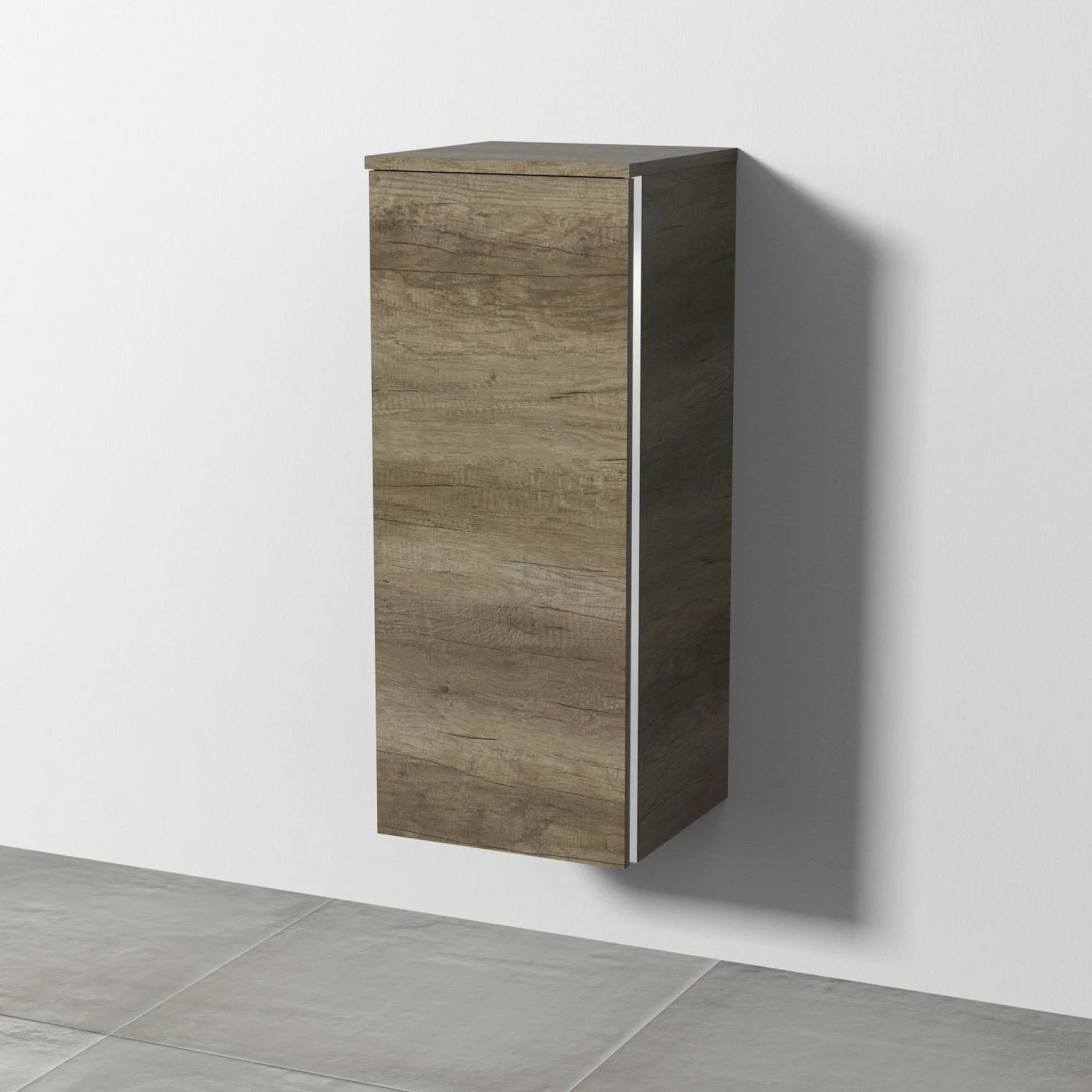 Sanipa 3way Mittelschrank 35 cm, 1 Tür mit Anschlag links, mit Griff-Leiste 08