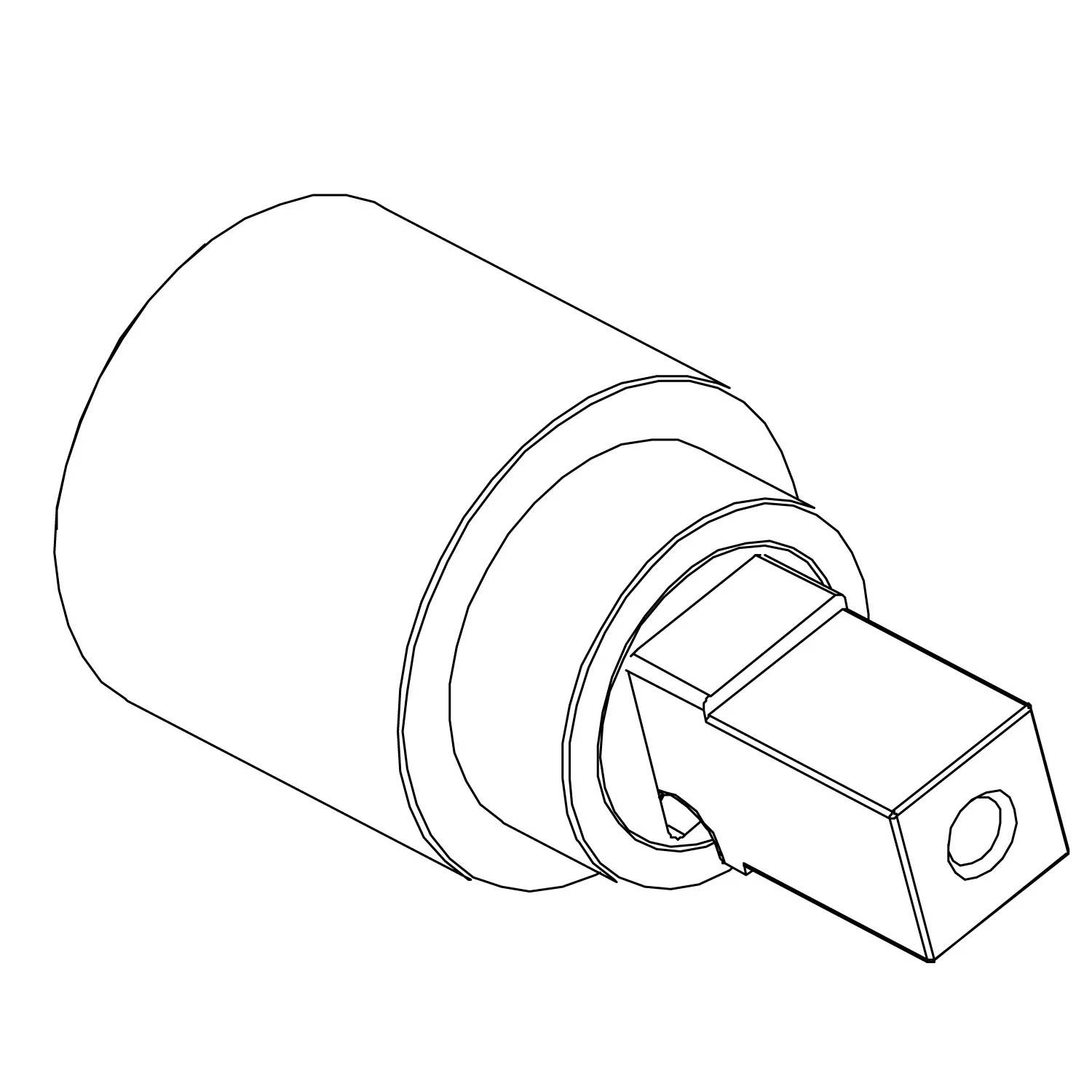 Rysunek techniczny cylindrycznej części zamiennej, Steinberg