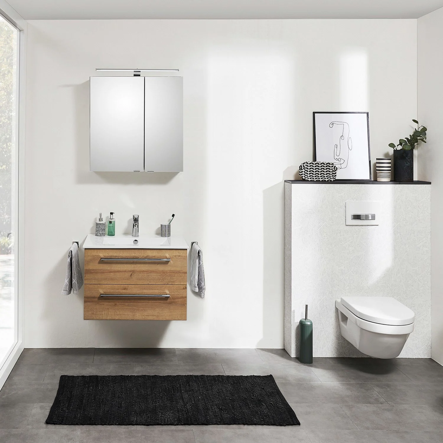 Steinkamp Life 2.0 Badmöbel Set 71 cm mit LED-Spiegelschrank Bild 6
