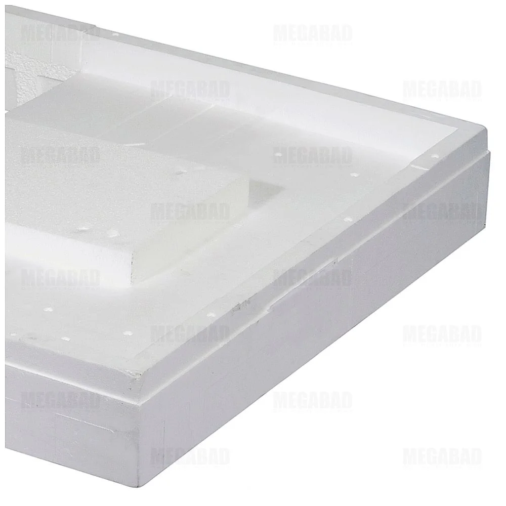 Mauersberger Duschwannenträger aus Styropor für Litop 100 x 75 cm flach