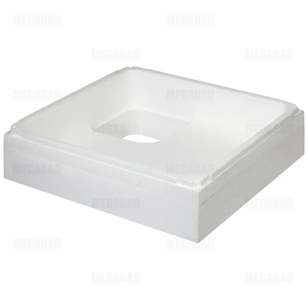 Mauersberger Duschwannenträger aus Styropor für Lutea 80 x 75 cm flach