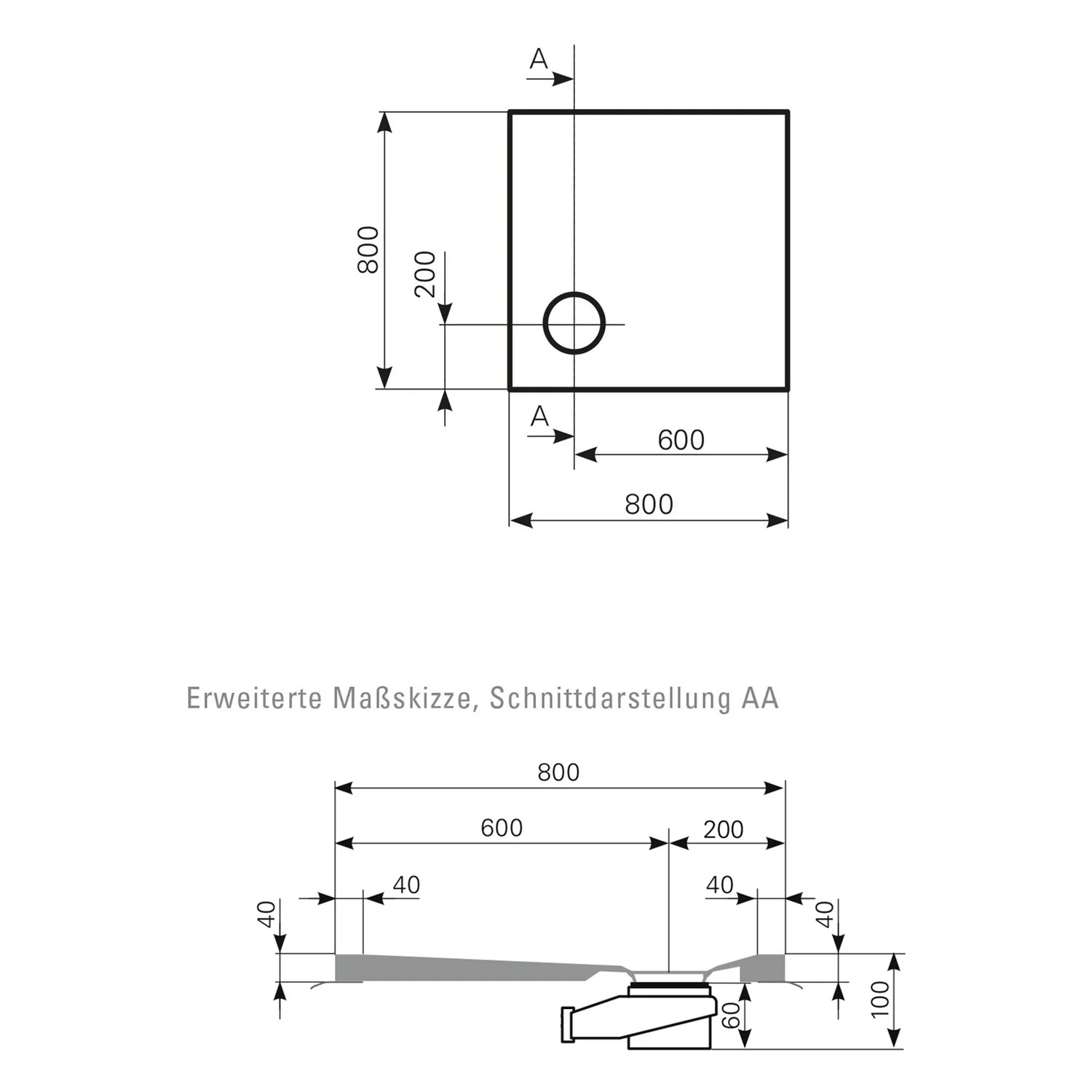 Mauersberger Duschfläche Davisi 80 x 80 cm Bild 2