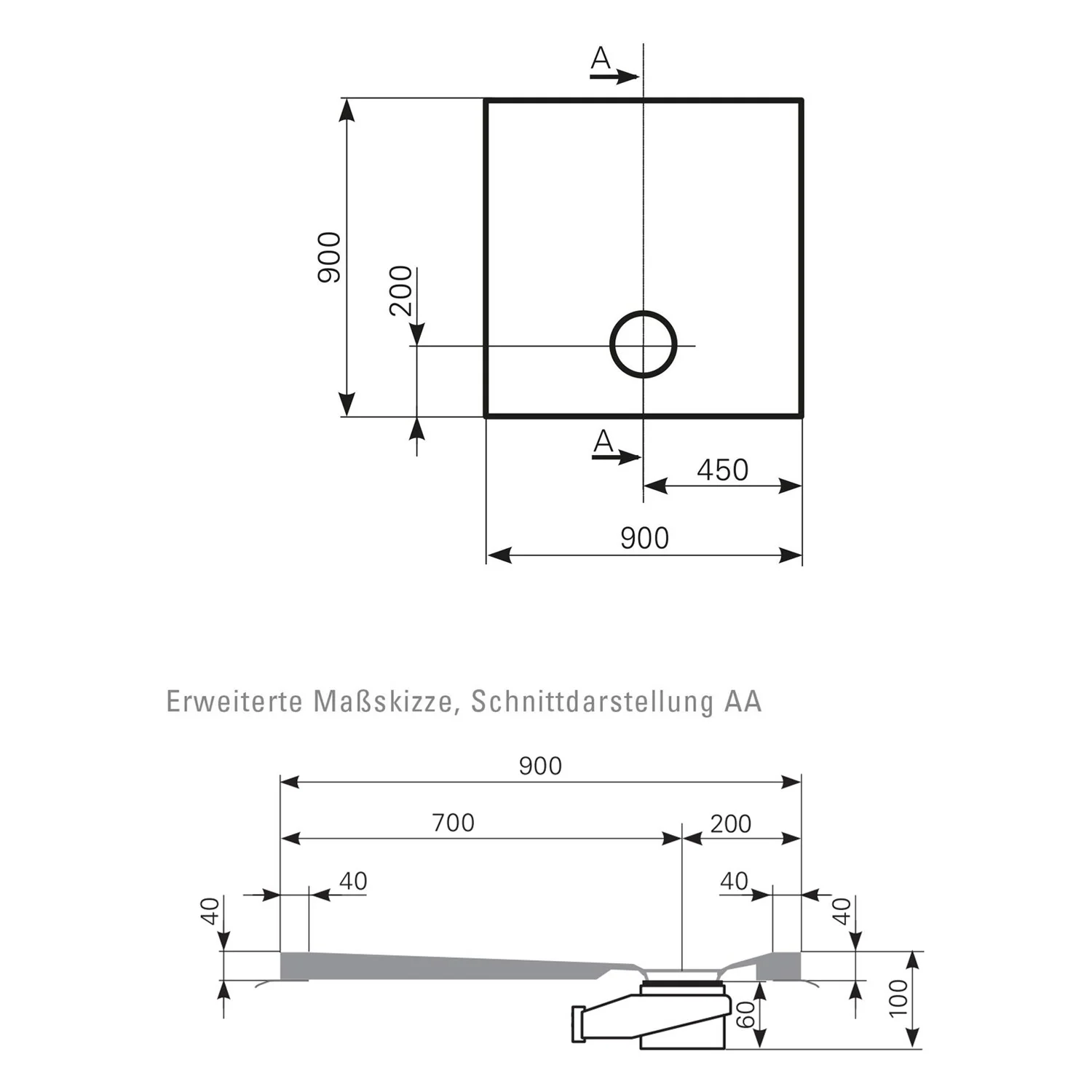 Mauersberger Duschfläche Davisi 90 x 90 cm Bild 2