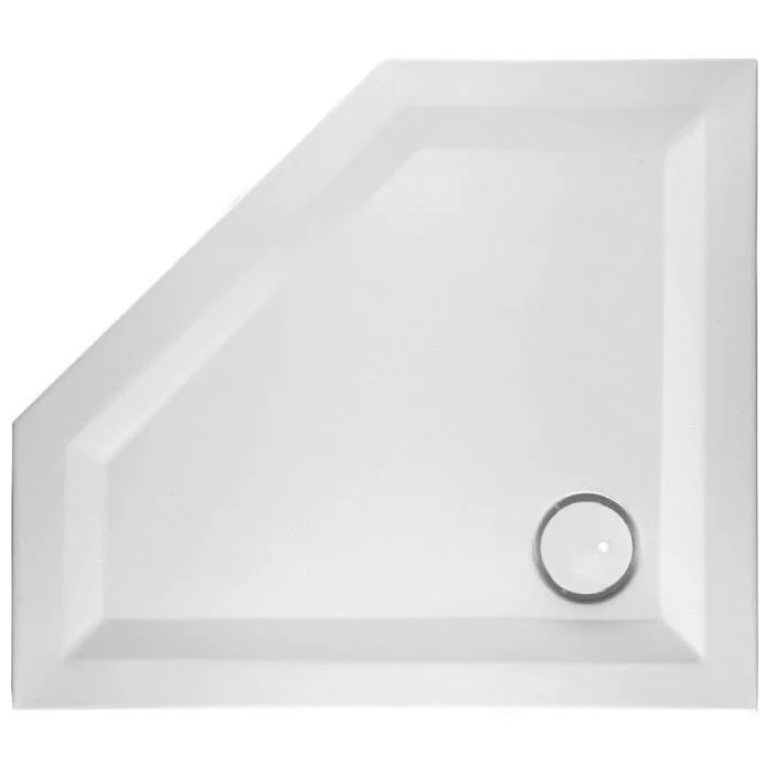 Mauersberger Fünfeck-Duschwanne Circi 90 x 80 superflach links