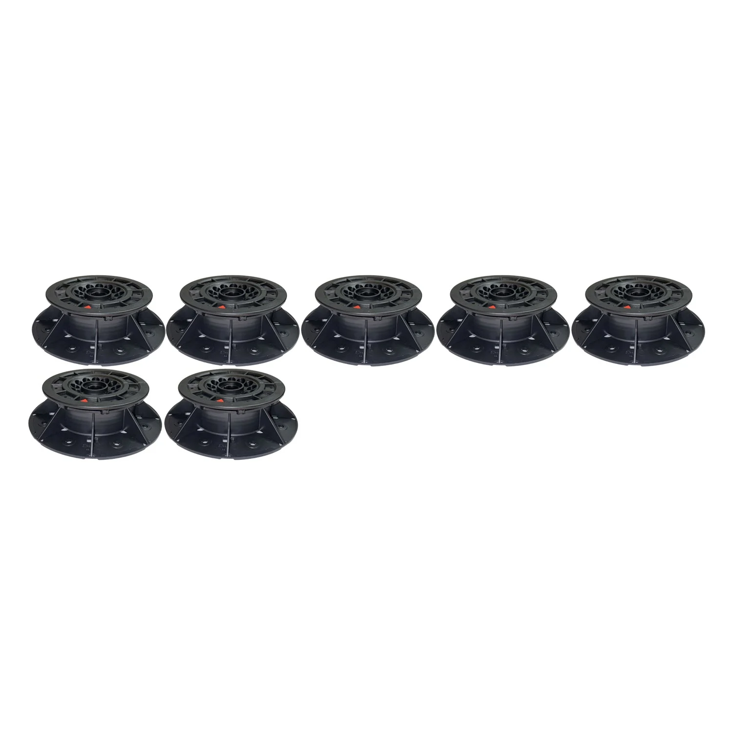 Mauersberger Davisi Stellfuß Stelzlager, Set mit 7 Stk. - Höhenverstellbar 5 - 7,4 cm