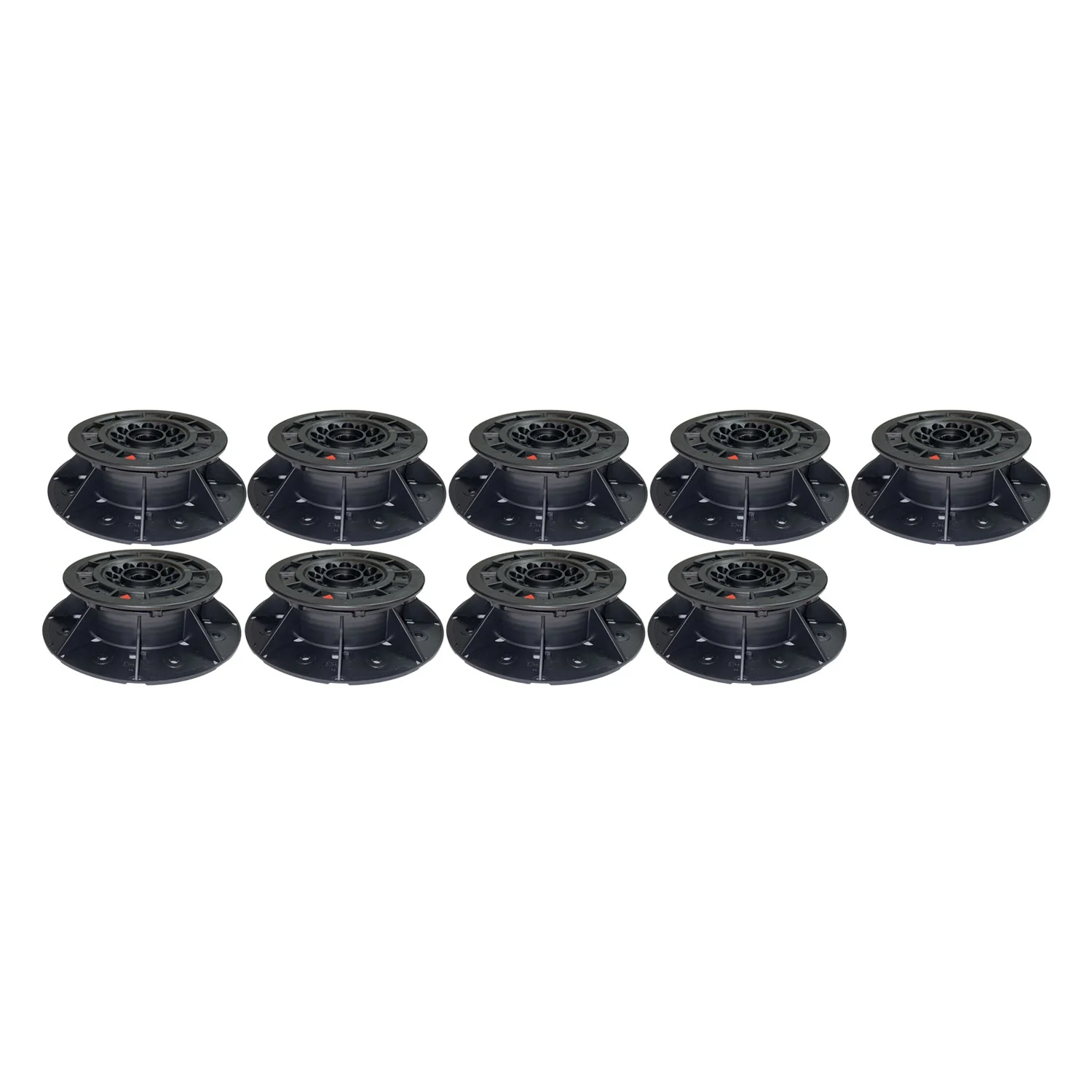 Mauersberger Davisi Stellfuß Stelzlager, Set mit 9 Stk. - Höhenverstellbar 5 - 7,4 cm