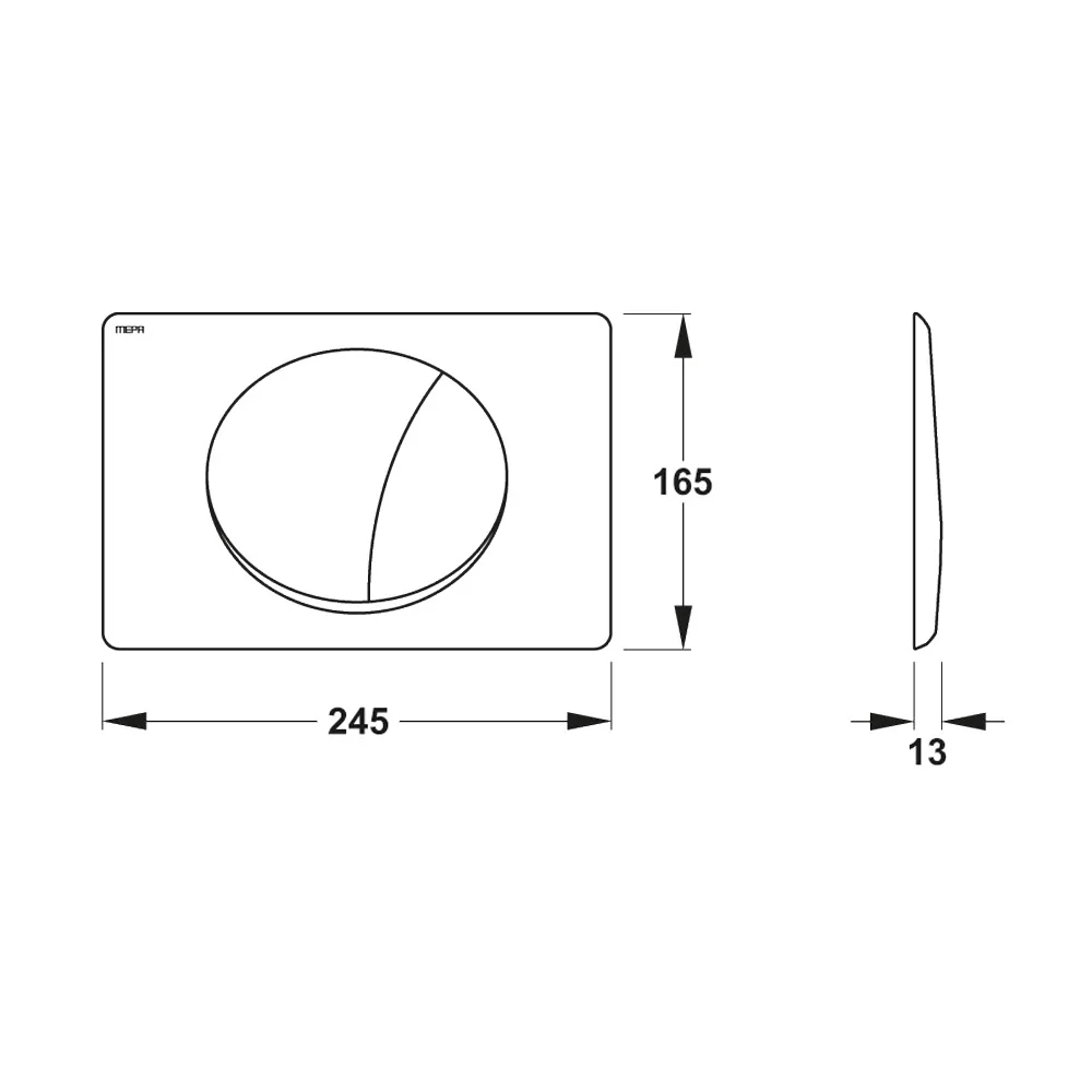 MEPA MEPAsun Betätigungsplatte 2-Mengen-Spültechnik Bild 5
