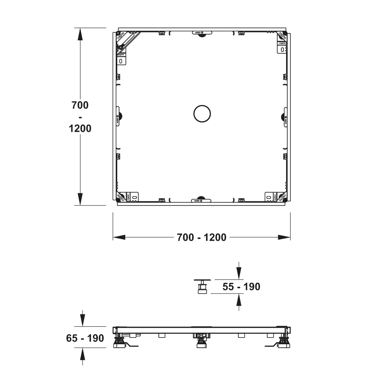 MEPA Montagerahmen SF Rechteck 120/120 Universal Bild 2