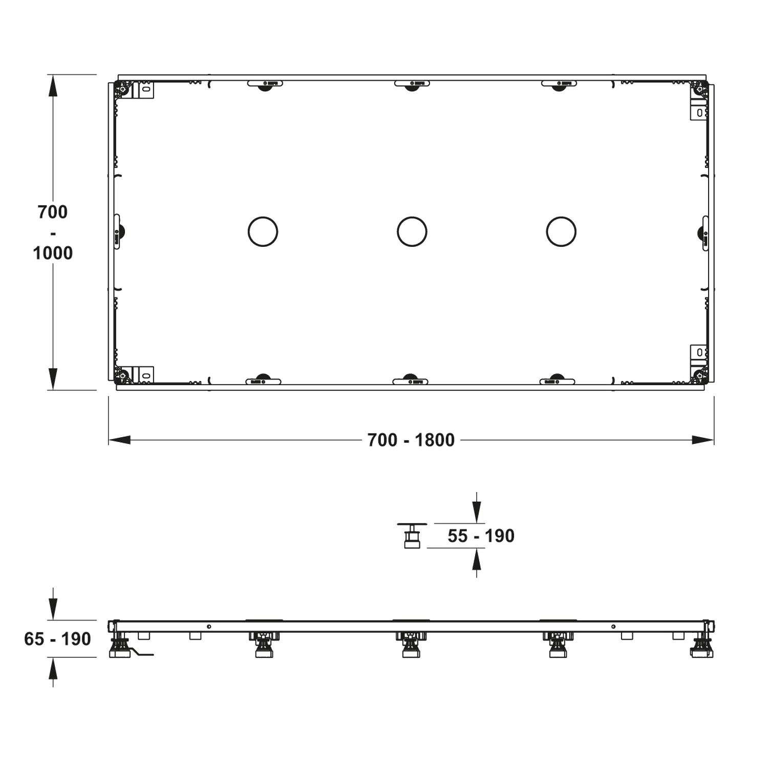 MEPA Montagerahmen SF Rechteck 100/180 Universal Bild 2