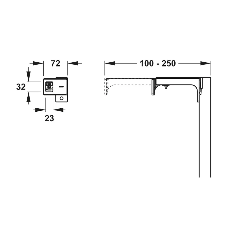 MEPA nextVIT Wandwinkel Einzelmontage Bild 2