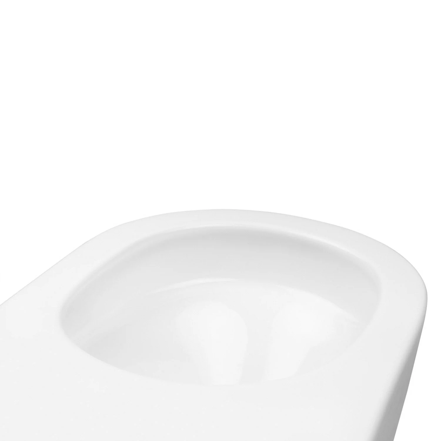 Biała miska toaletowa z boku, Oltens