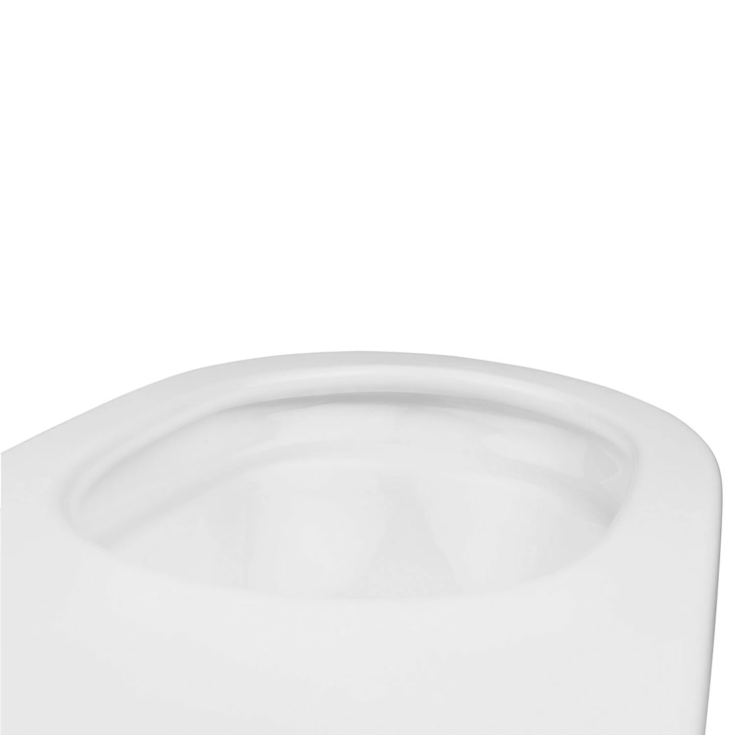 Zbliżenie na białą miskę WC, Oltens