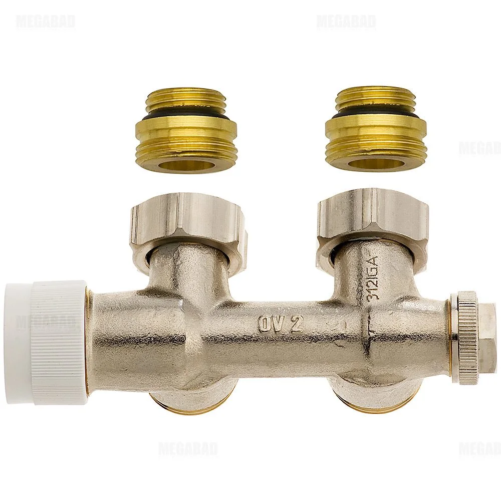 Oventrop Multiblock T Anschlussarmatur Eckform mit Voreinstellung