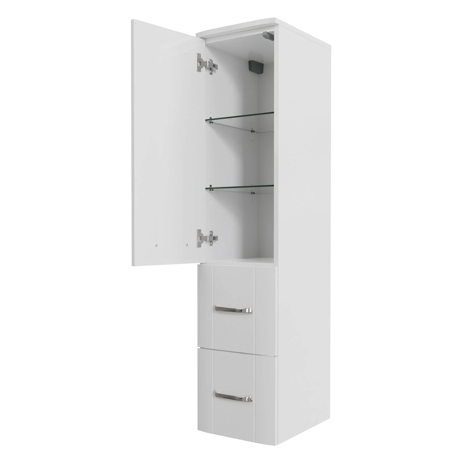Pelipal Serie 3006 Midischrank 30 x 38 x 130 cm mit 1 Drehtür, 2 Schubkästen Bild 2