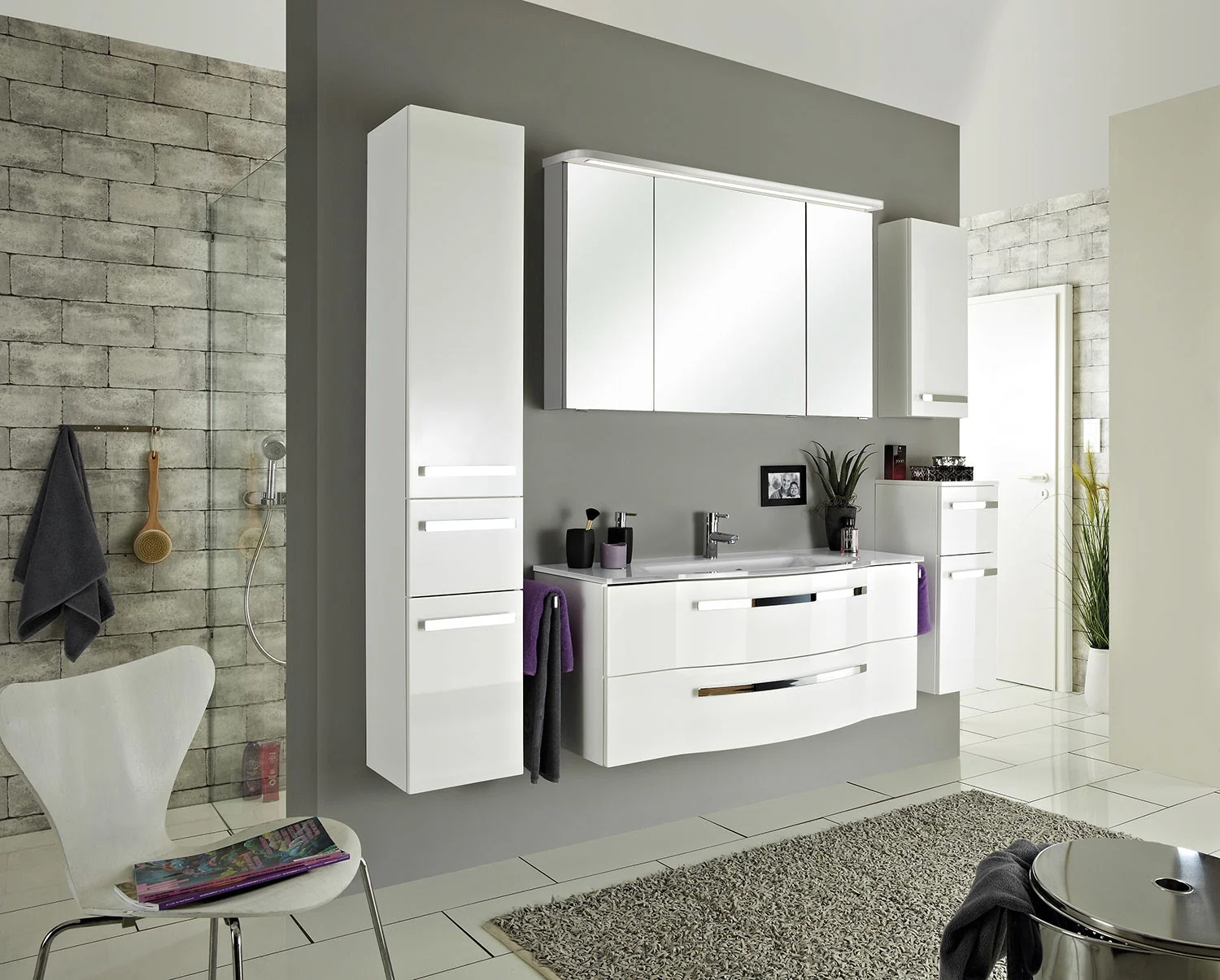 Pelipal Serie 4005 Spiegelschrank 120 cm mit LED-Beleuchtung im Kranz Bild 6