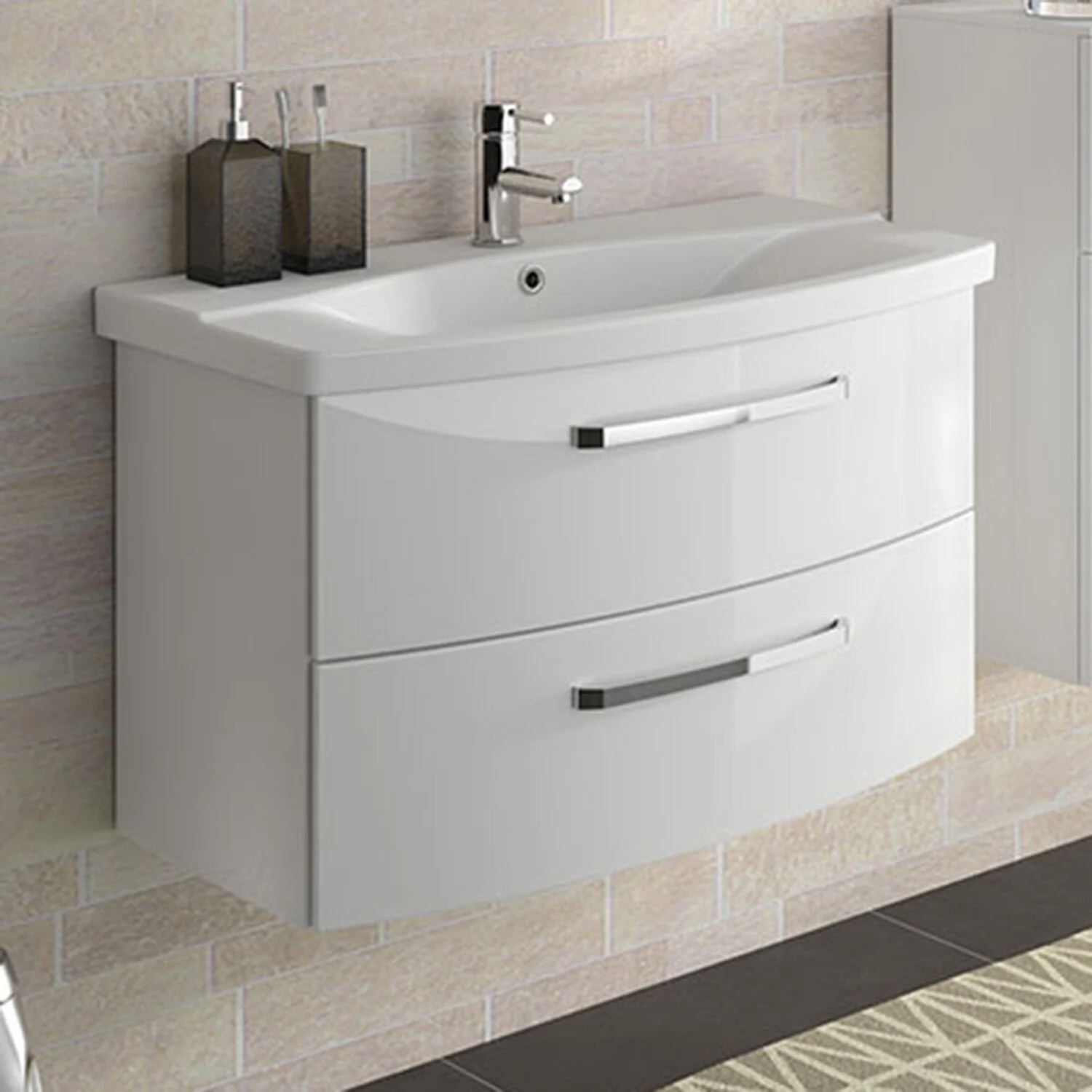 Pelipal Serie 4010 Waschtischunterschrank 80 cm mit 2 Auszügen