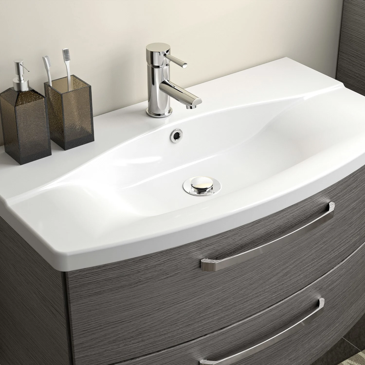 Pelipal Serie 4010 Waschtischunterschrank 80 cm mit 2 Auszügen Bild 6