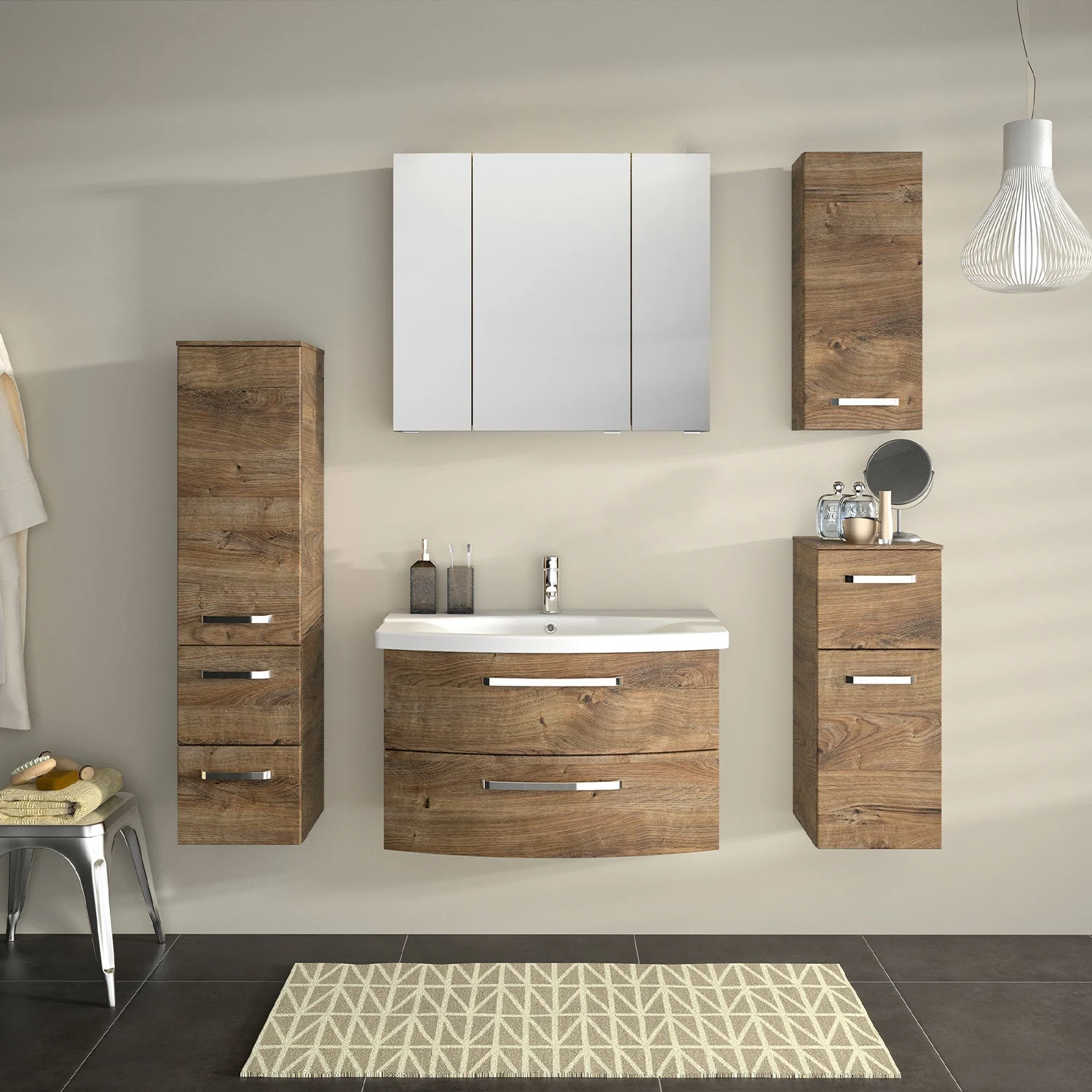Pelipal Serie 4010 Waschtischunterschrank 80 cm mit 2 Auszügen Bild 8