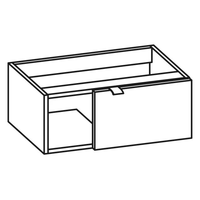 Rysunek techniczny szafki pod umywalkę, Pelipal