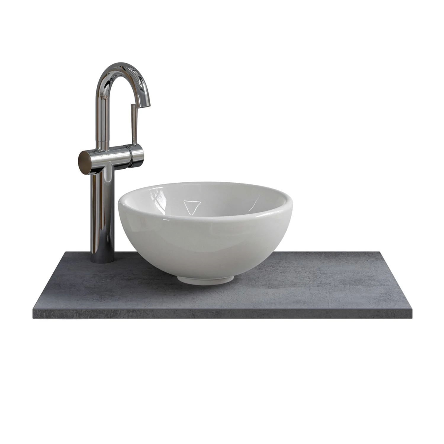 Pelipal Serie 6915 Waschtischplatte 61 x 35 x 1,8 cm, Bohrung links Bild 3