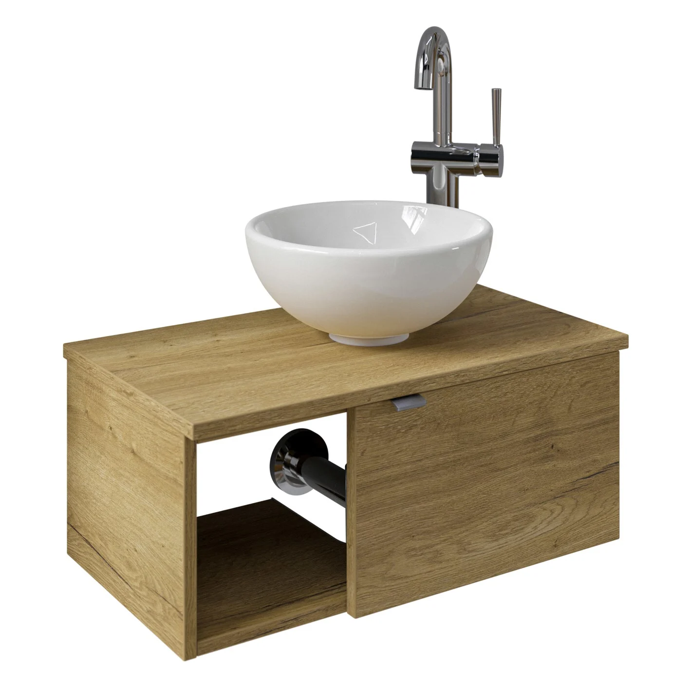 Pelipal Serie 6915 Waschtischunterschrank 60 x 32 x 24 cm mit 1 Drehtür, Anschlag rechts Bild 2