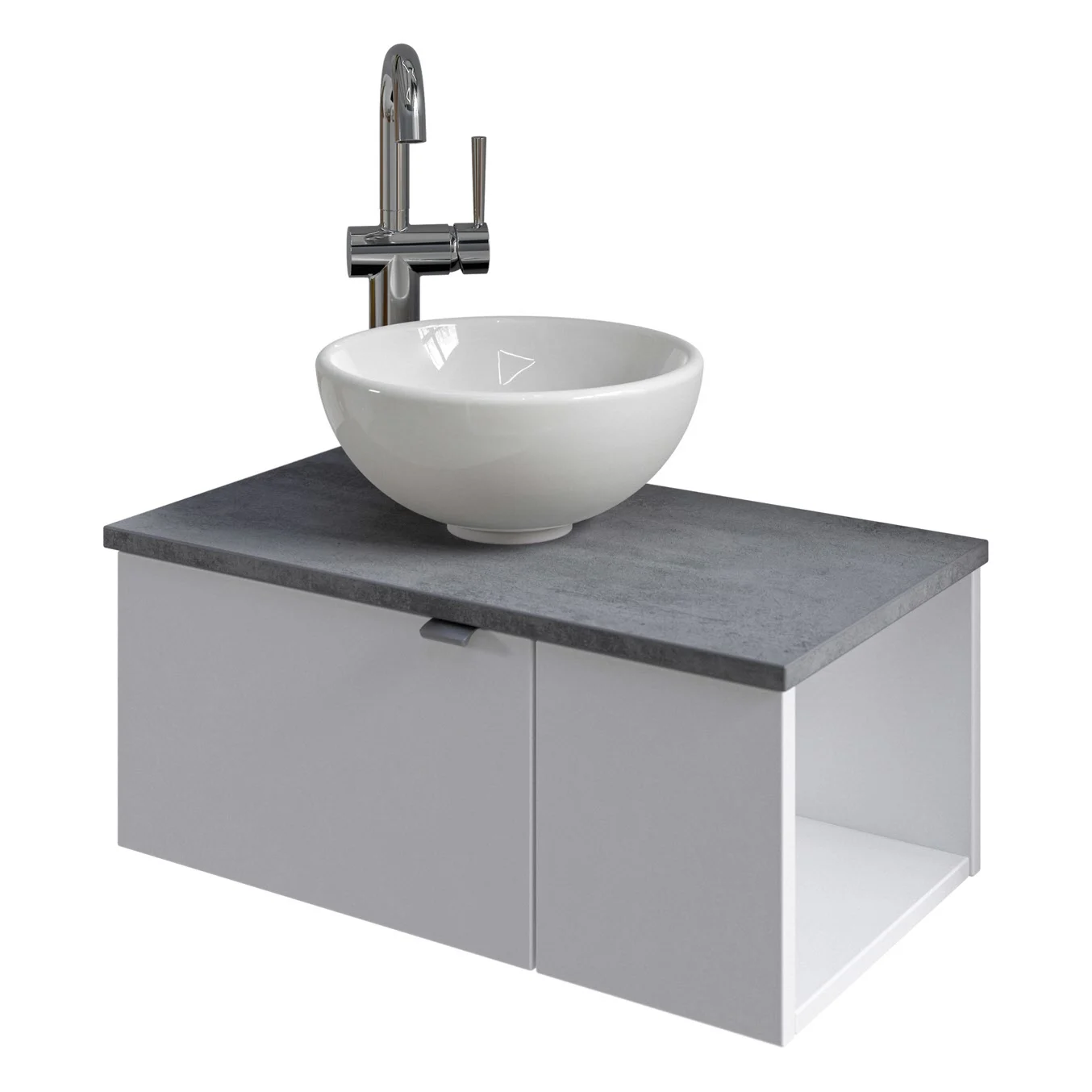 Pelipal Serie 6915 Waschtischunterschrank 60 x 32 x 24 cm mit 2 Drehtüren, Anschlag links Bild 2