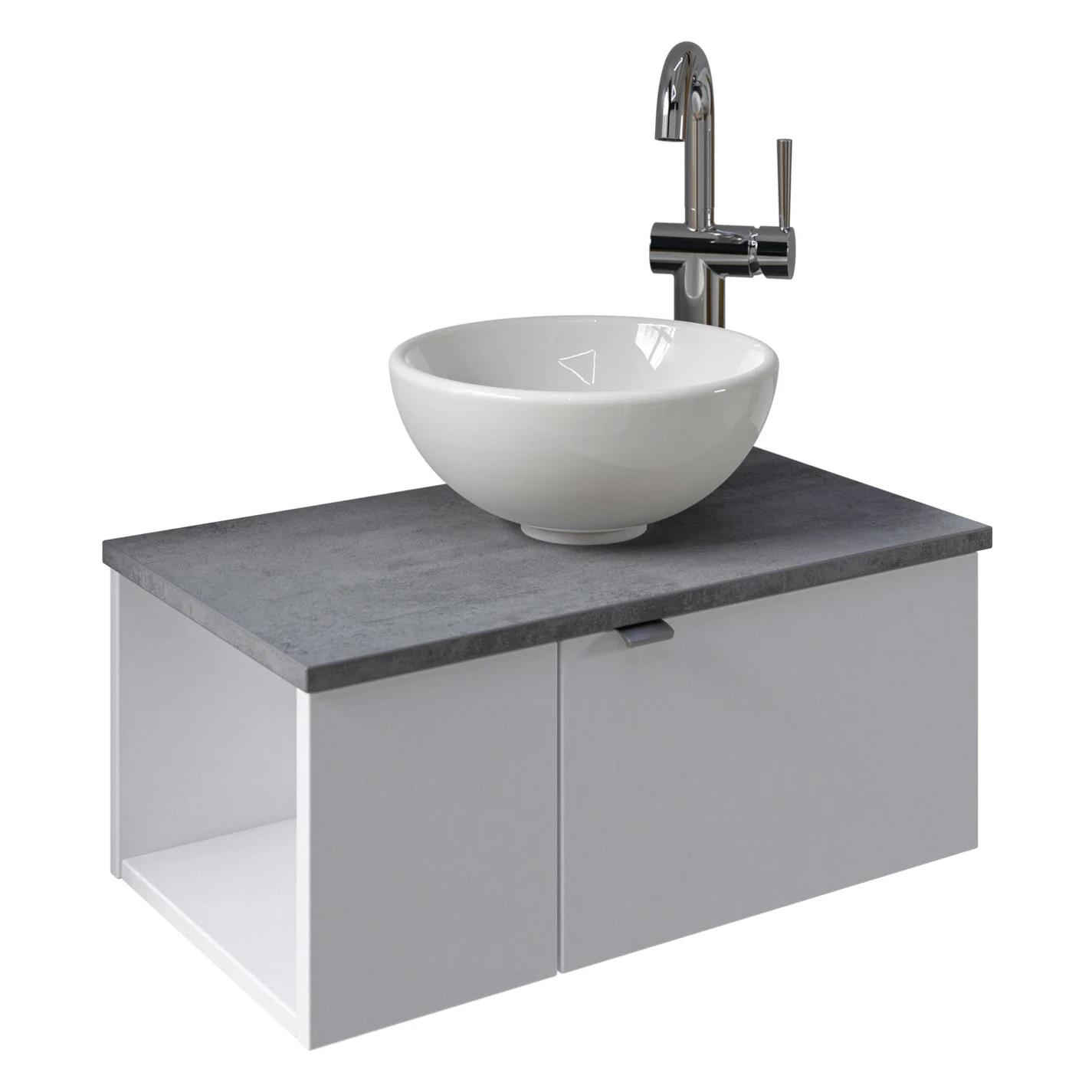 Pelipal Serie 6915 Waschtischunterschrank 60 x 32 x 24 cm mit 2 Drehtüren, Anschlag rechts Bild 2