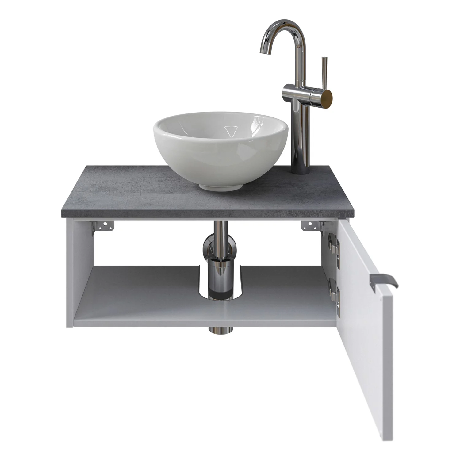 Pelipal Serie 6915 Waschtischunterschrank 60 x 32 x 24 cm mit 1 Drehtür, Anschlag rechts Bild 3