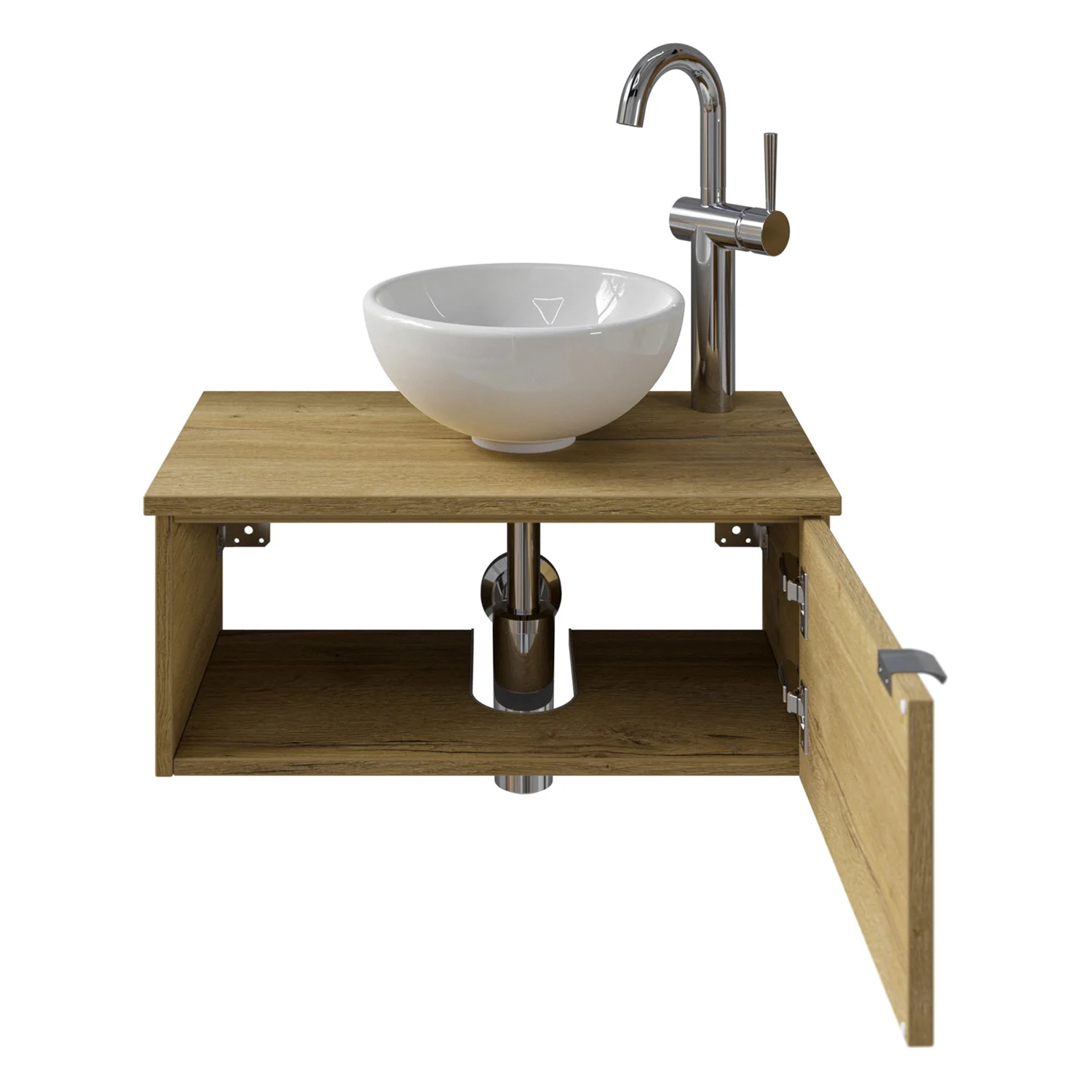 Pelipal Serie 6915 Waschtischunterschrank 60 x 32 x 24 cm mit 1 Drehtür, Anschlag rechts Bild 3