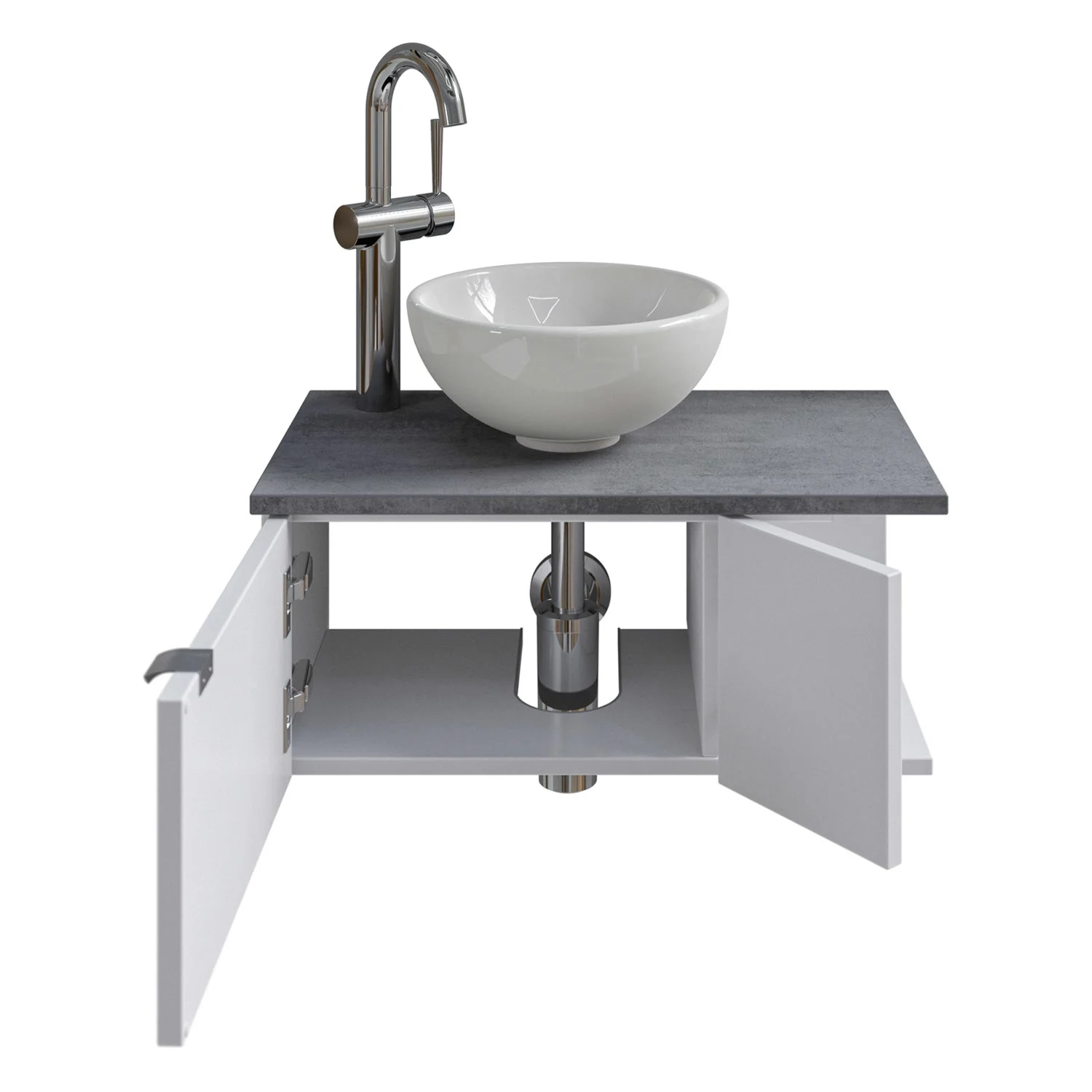 Pelipal Serie 6915 Waschtischunterschrank 60 x 32 x 24 cm mit 2 Drehtüren, Anschlag links Bild 3