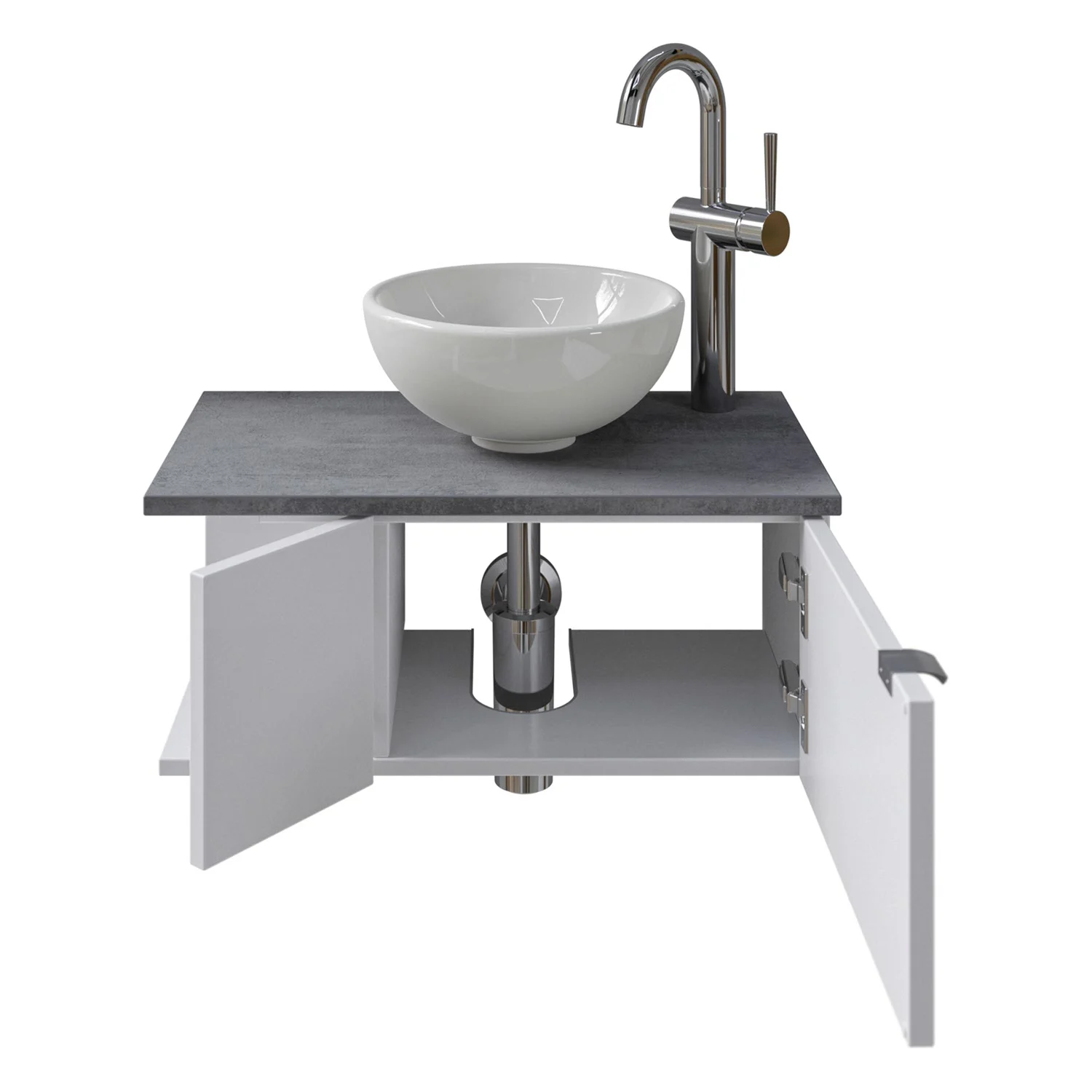 Pelipal Serie 6915 Waschtischunterschrank 60 x 32 x 24 cm mit 2 Drehtüren, Anschlag rechts Bild 3