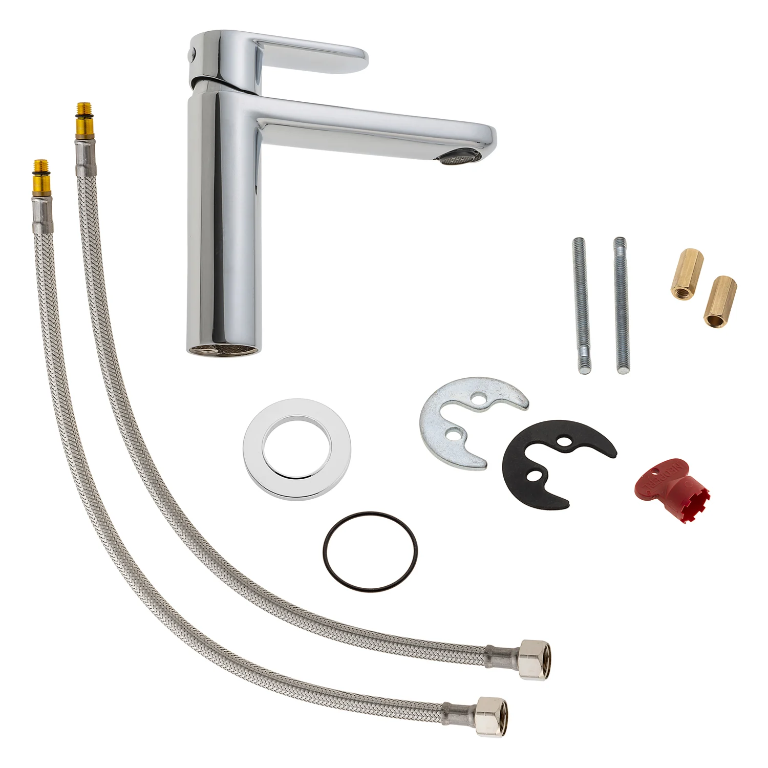 pianura Aora Waschtisch-Einhebelmischer, wassersparend inkl. Pop Up Ablaufventil Bild 6