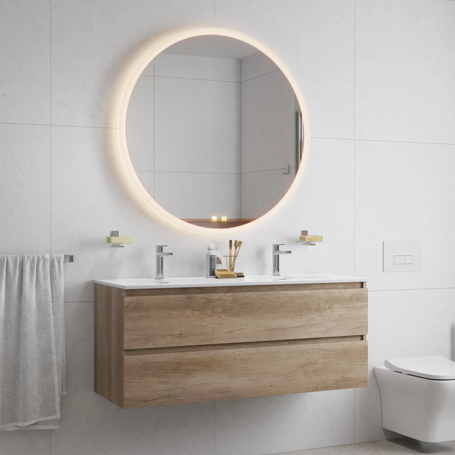 pianura Aora Waschtisch-Einhebelmischer, wassersparend inkl. Pop Up Ablaufventil Bild 8