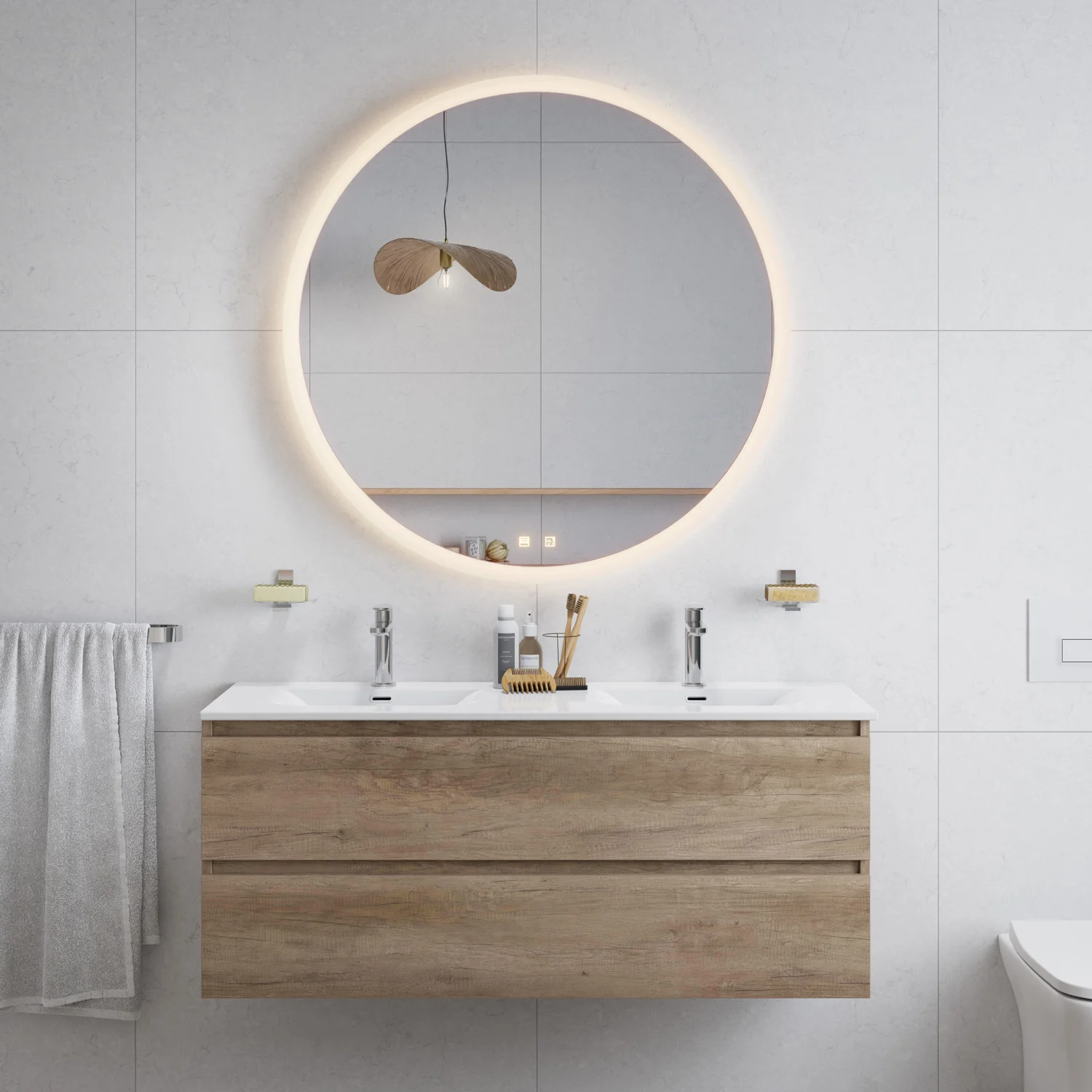 pianura Aora Waschtisch-Einhebelmischer, wassersparend inkl. Pop Up Ablaufventil Bild 9