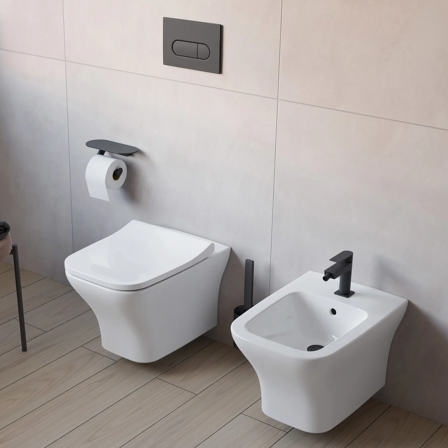 pianura Giulia Bidet-Einhebelmischer, wassersparend Bild 6
