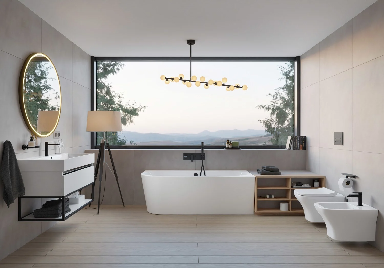 pianura Giulia Bidet-Einhebelmischer, wassersparend inkl. Pop Up Ablaufventil Bild 4