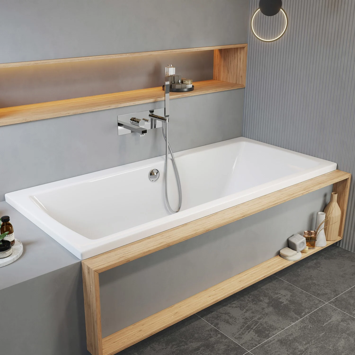 pianura Giulia Badewannenmodul Unterputz inkl. Grundkörper und Brausegarnitur Bild 7