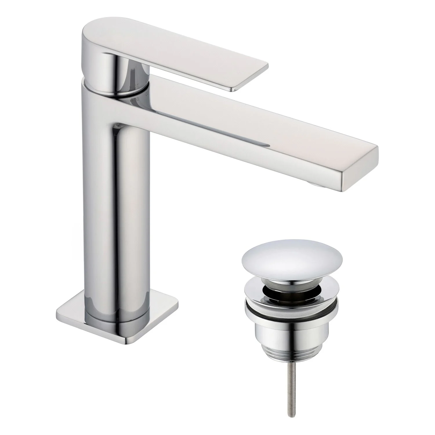 pianura Giulia Waschtisch-Einhebelmischer, wassersparend inkl. Pop Up Ablaufventil