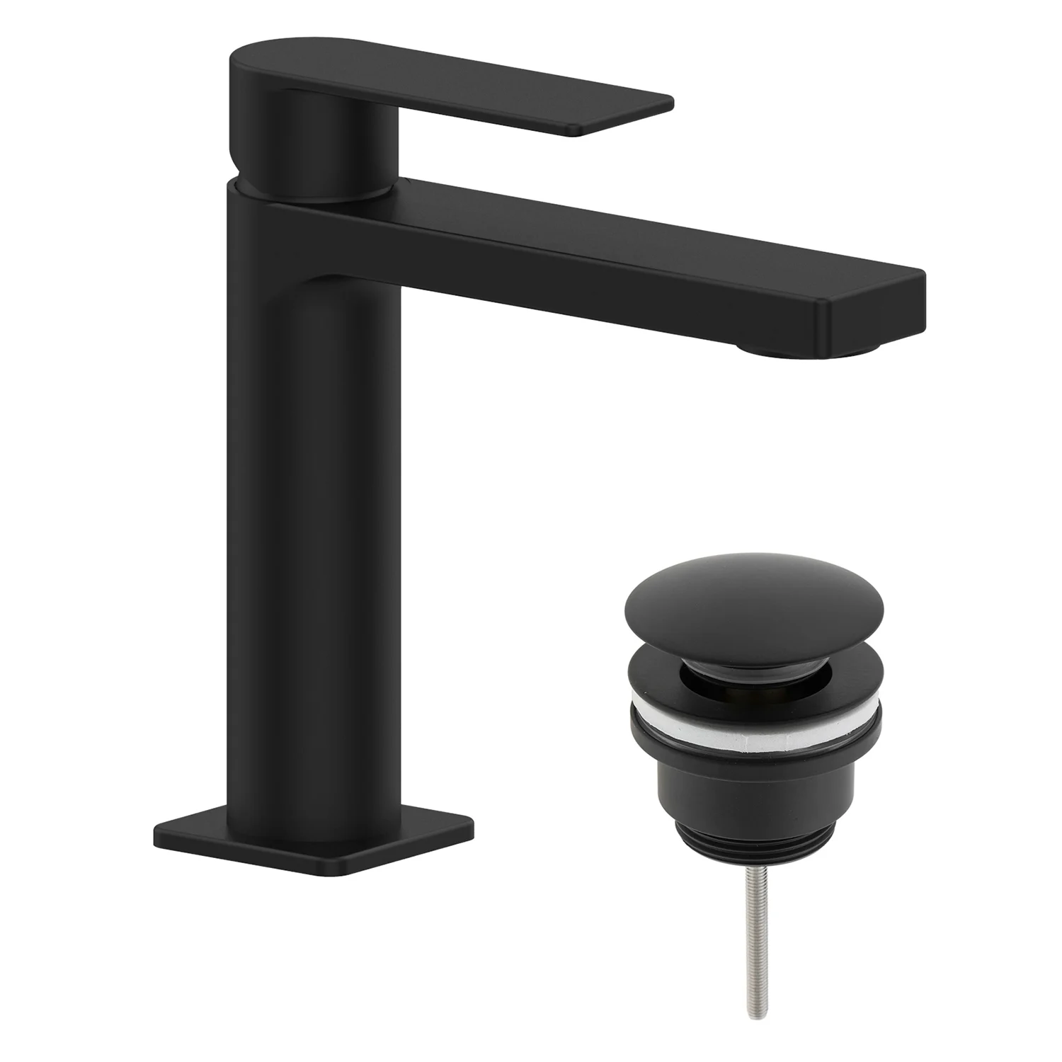 pianura Giulia Waschtisch-Einhebelmischer, wassersparend inkl. Pop Up Ablaufventil