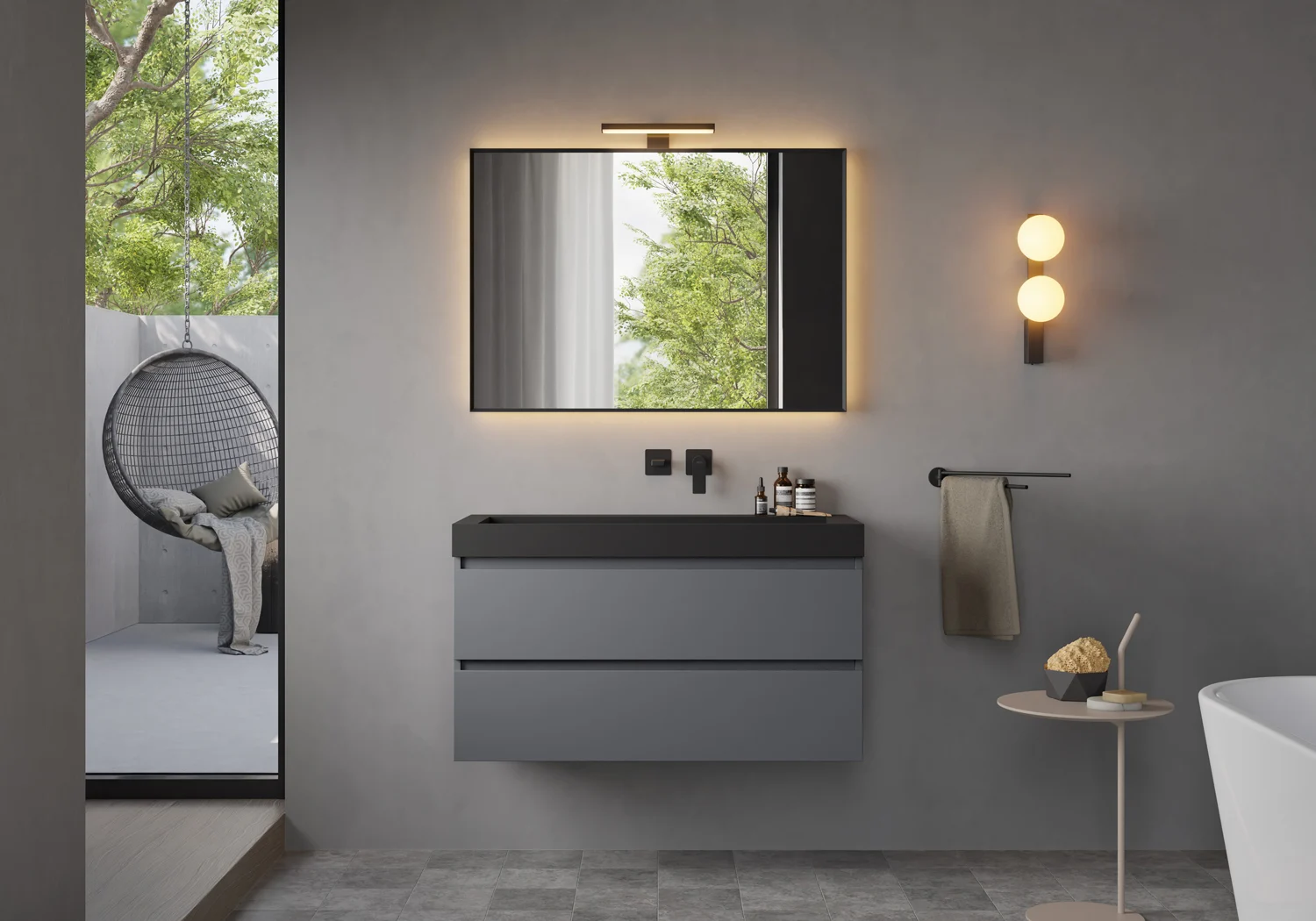 pianura Giulia Waschtisch-Wandarmatur 20 cm inkl. Grundkörper, wassersparend Bild 4