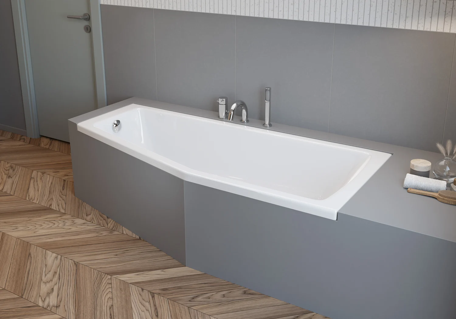 pianura Stella Dreiloch-Wannenrand-Einhebelmischer mit erhöhter Durchflussleistung Bild 6