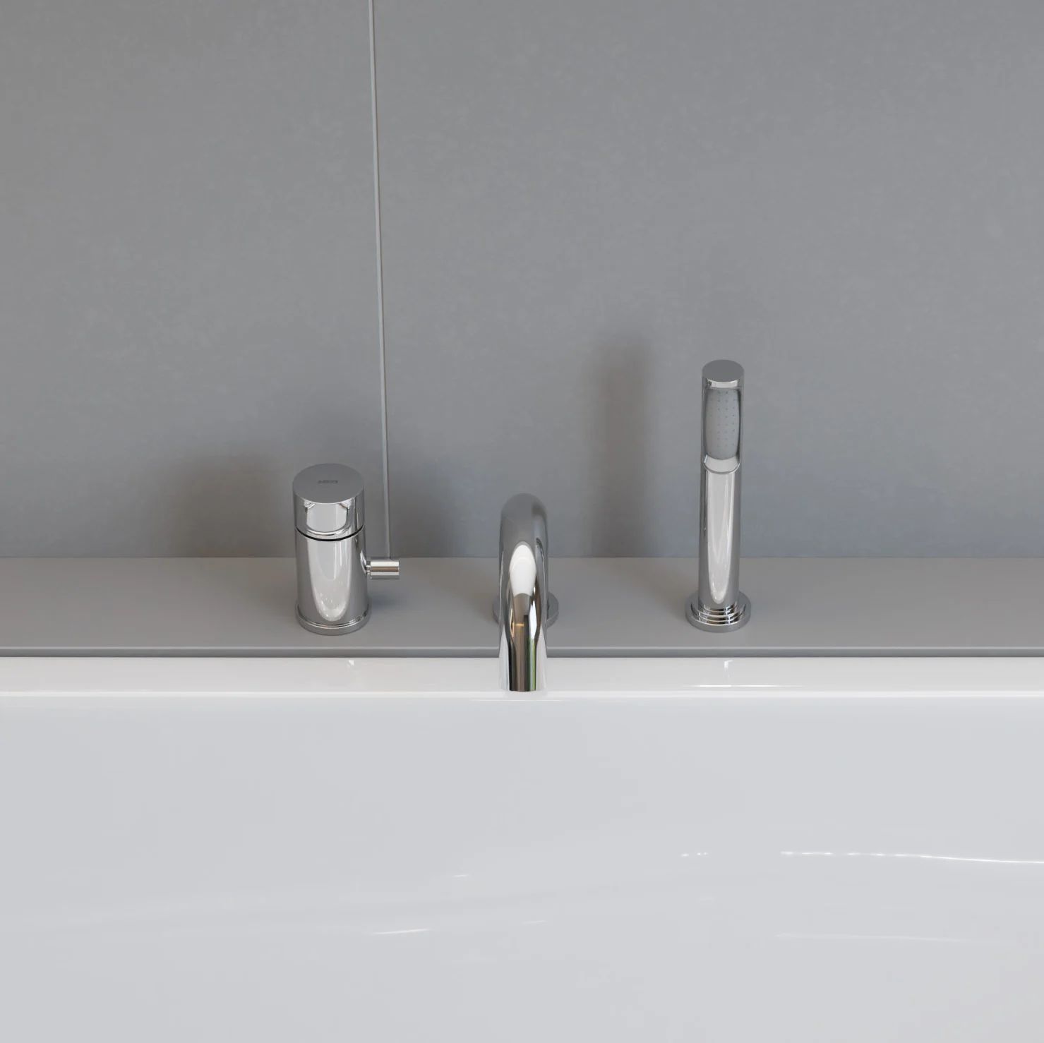 pianura Stella Dreiloch-Wannenrand-Einhebelmischer mit erhöhter Durchflussleistung Bild 3