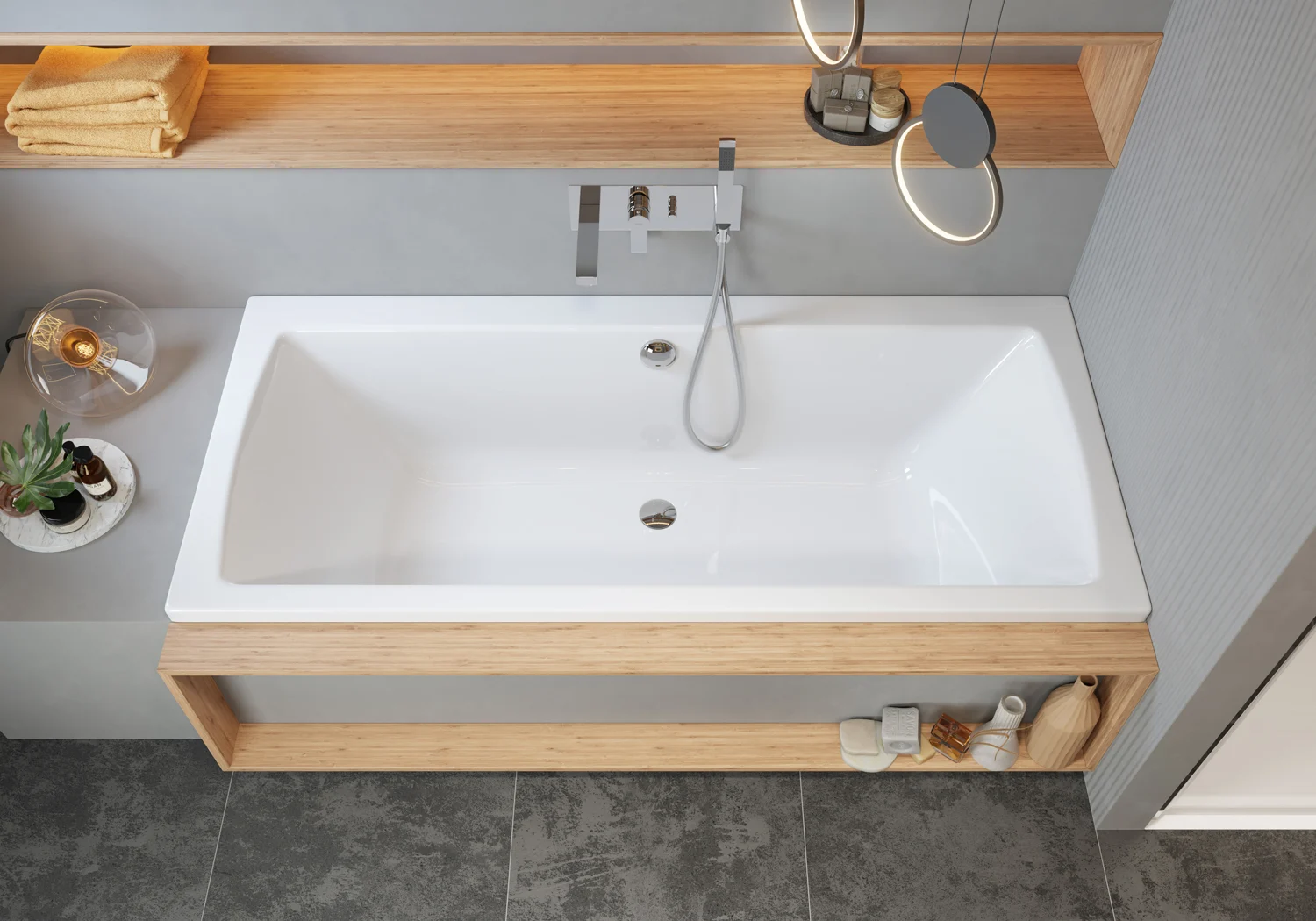 pianura Gina Duo-Badewanne 180 x 80 cm Bild 3