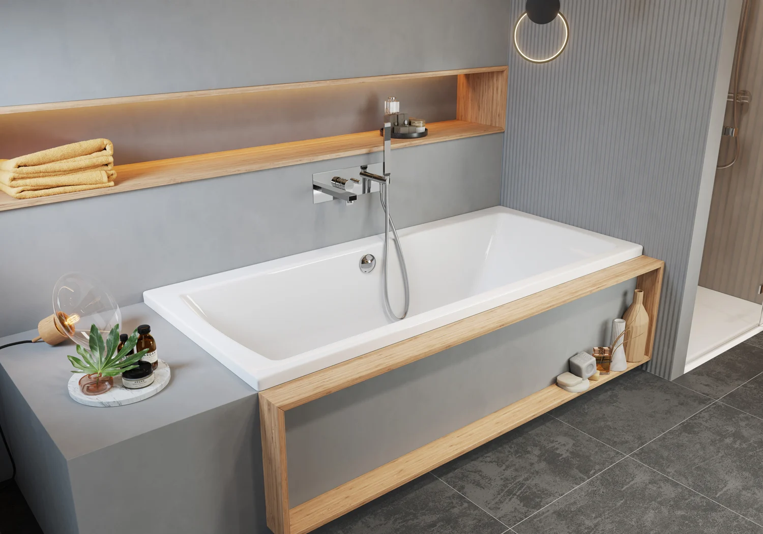 pianura Gina Duo-Badewanne 180 x 80 cm Bild 6