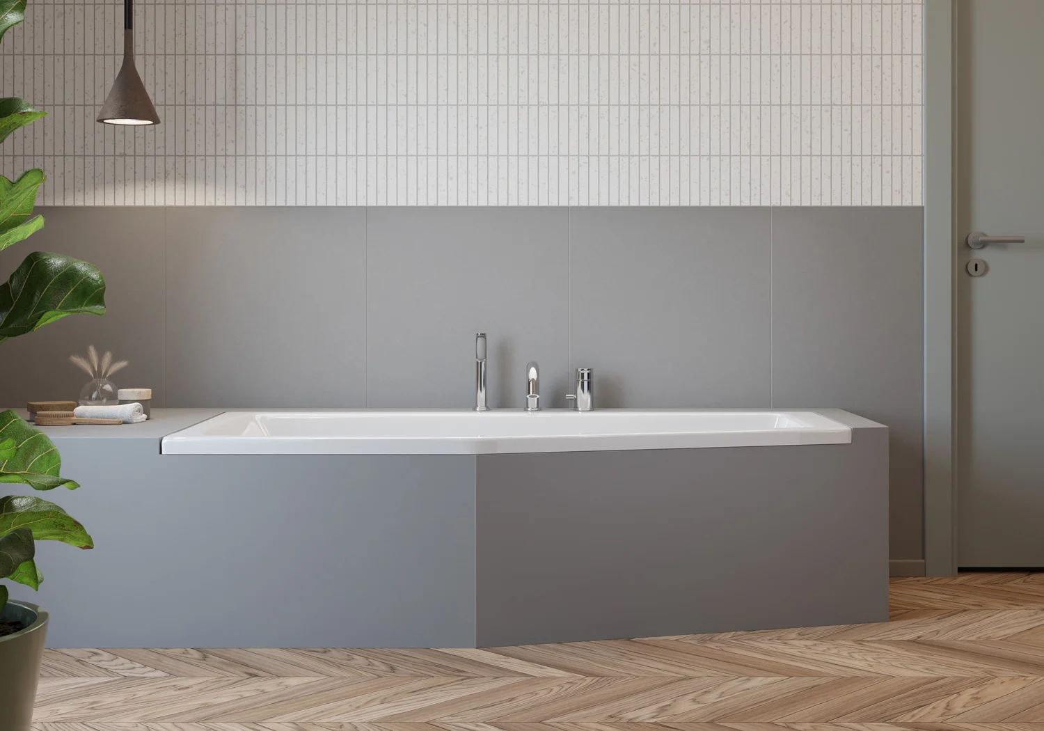 pianura Gina Raumsparwanne 170 x 75 cm Ecke links Bild 3