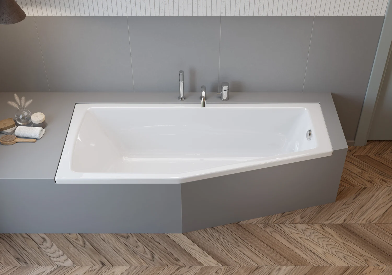 pianura Gina Raumsparwanne 170 x 75 cm Ecke links Bild 4