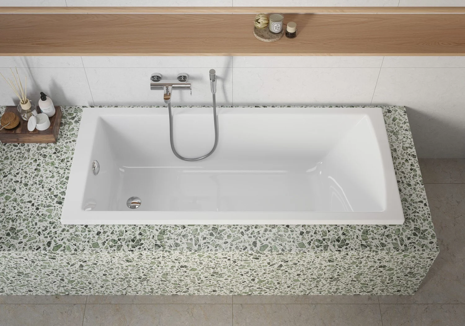 pianura Gina Solo-Badewanne 180 x 80 cm Bild 3