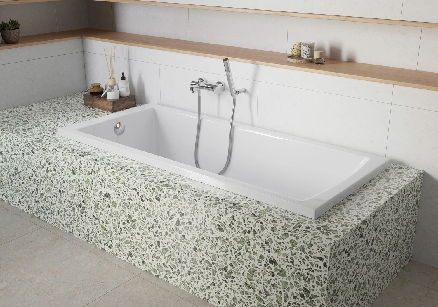 pianura Gina Solo-Badewanne 180 x 80 cm Bild 6